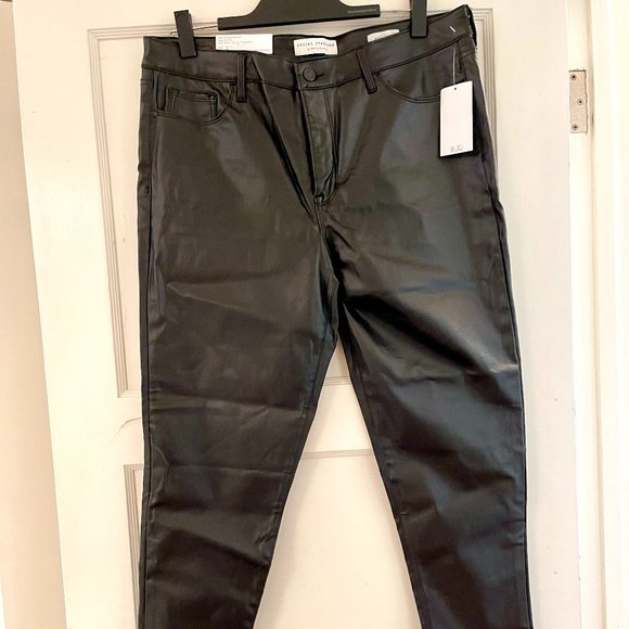 NWT Sanctuary Social Standard Coated Faux Leather, Ankle Skinny Pants 16 - Picture 2 of 9